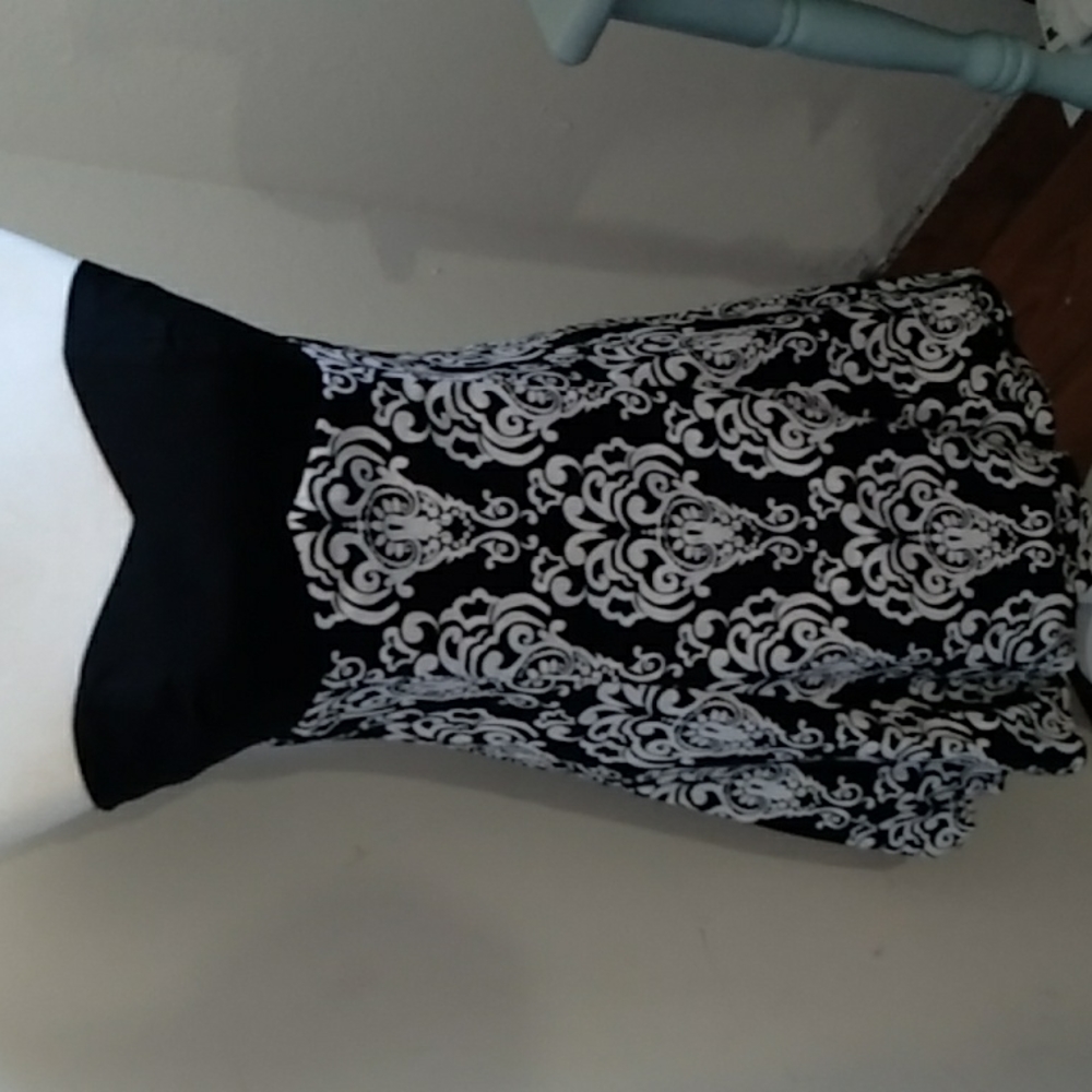 White House Black Market strapless dress sz 6